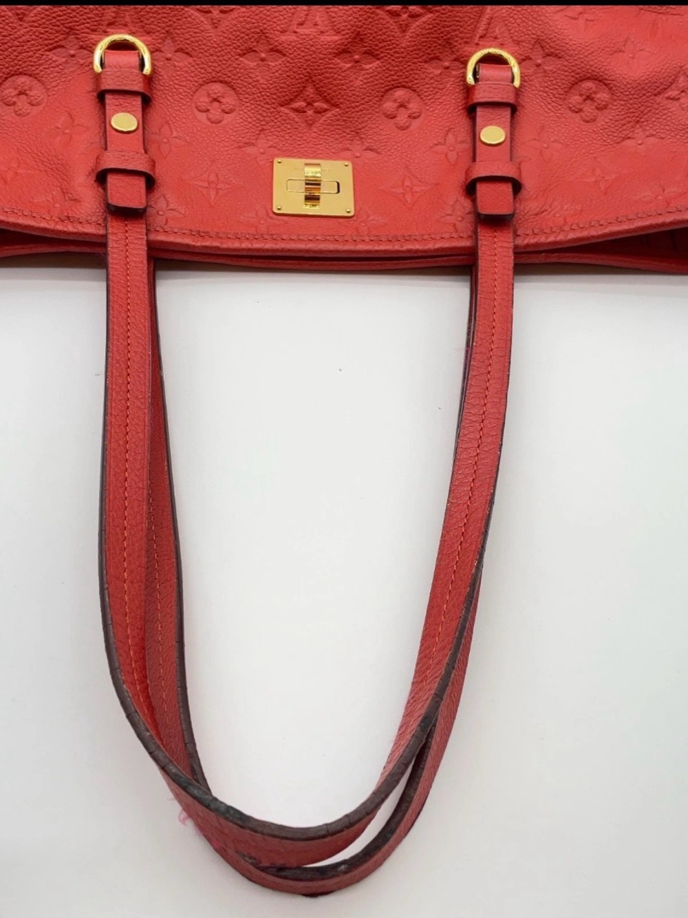 Louis Vuitton Citadine PM Red Monogram Empreinte Leather Tote - Picture 8 of 14